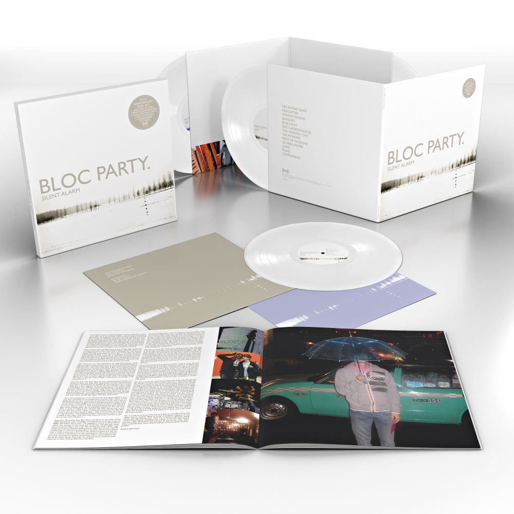 Bloc Party Silent Alarm - 20th Anniversary Vinyl LP Box Set White Colour Due Out 26/09/25